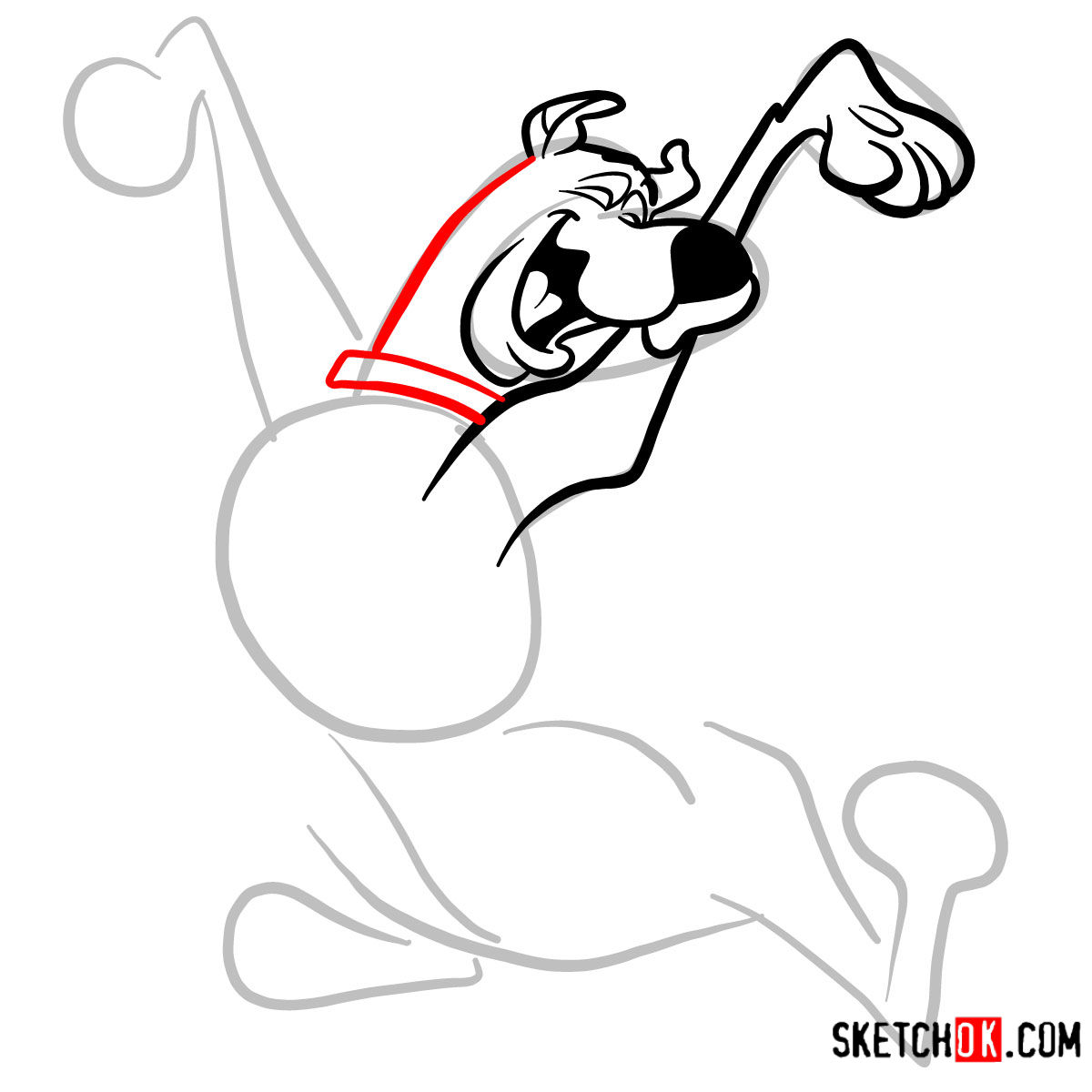 1200x1200 How To Draw Happy Scooby Doo