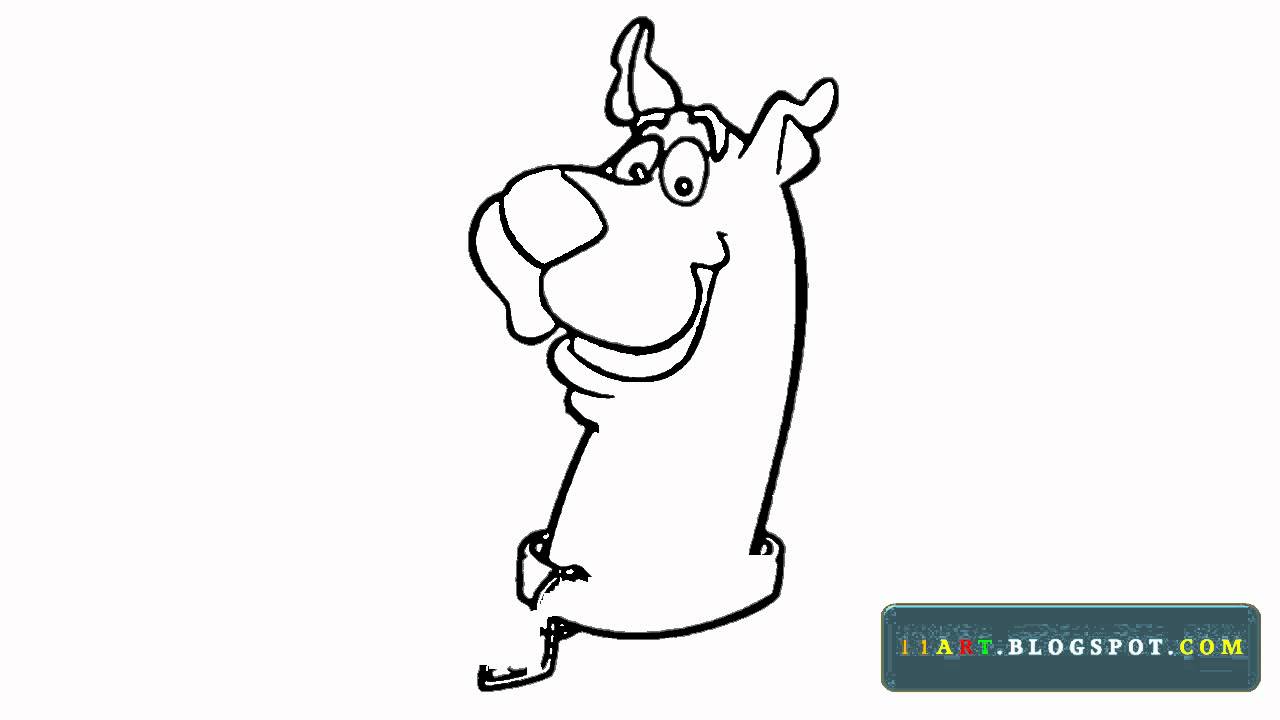 1280x720 How To Draw Scooby Doo