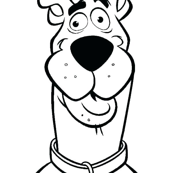 608x600 Scooby Doo Printable Coloring Pages