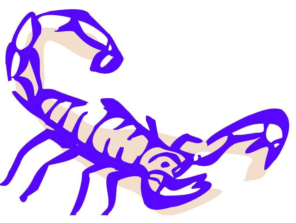 1024x772 Drawing Scorpion Blue, Picture
