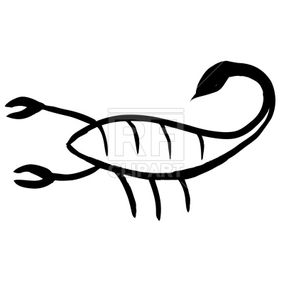 400x400 Scorpion Clipart Line Drawing