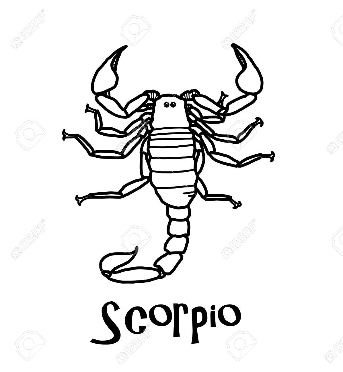 1196x1300 Huge Collection Of 'scorpion Cartoon Drawing' Download More Than