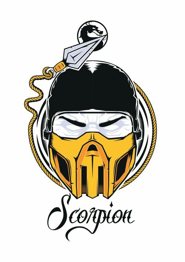 600x849 Scorpion Mortal Kombat Logo Learn To Draw Again Mortal Kombat