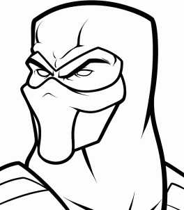 264x302 Draw Sub Zero Easy, Mortal Kombat, Step