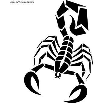 340x340 Scorpion Clipart Simple
