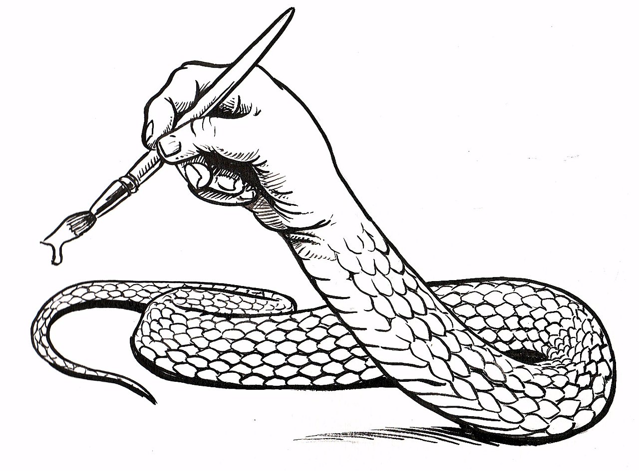1280x945 Drawing With The Snake Artist