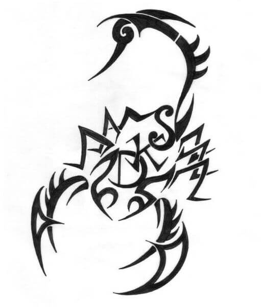 511x600 Scorpion Tattoo Designs