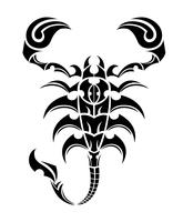 165x200 Scorpion Tattoo Free Vector Art