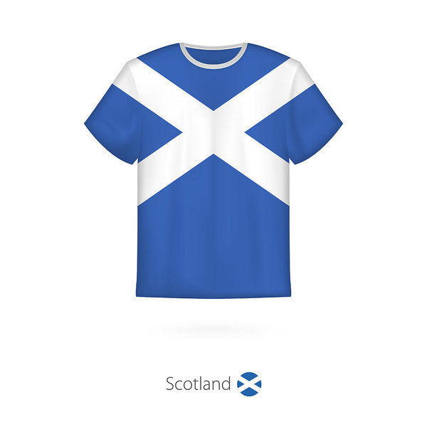 600x600 T Shirt Design With Flag Of Scotland Art Print