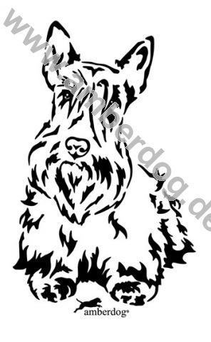 296x480 Scottie Dog Wall Sticker