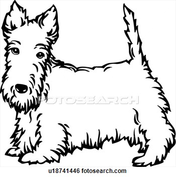 350x352 Scottish Terrier Dog Clipart