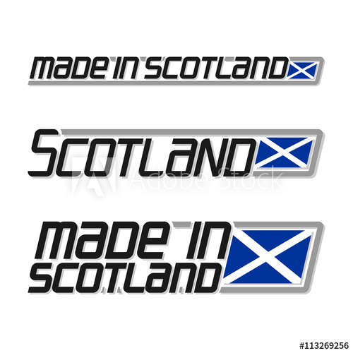 500x500 Vector Illustration Of The Logo For Made In Scotland, Consisting