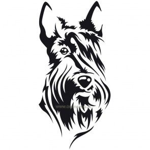 295x295 Dog Sticker Scottish Terrier For The Pet Grooming And Dog Lovers