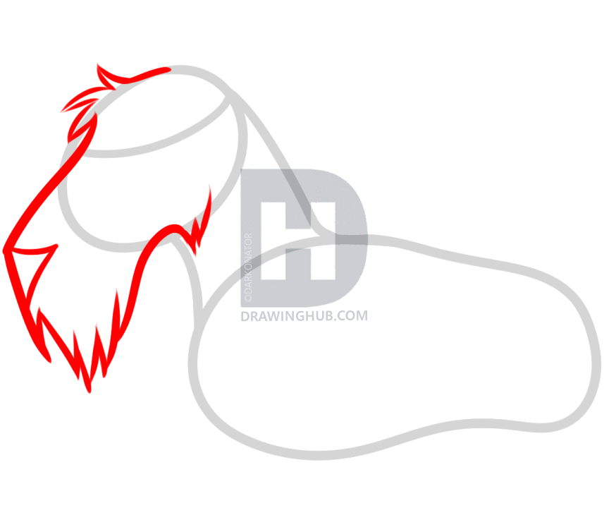 874x720 How To Draw A Scottie, Scottish Terrier, Step