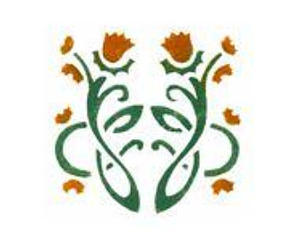 340x270 Thistle Stencil Etsy