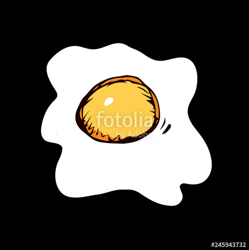 499x500 Scrambled Eggs Vector Drawing Stock Image And Royalty Free