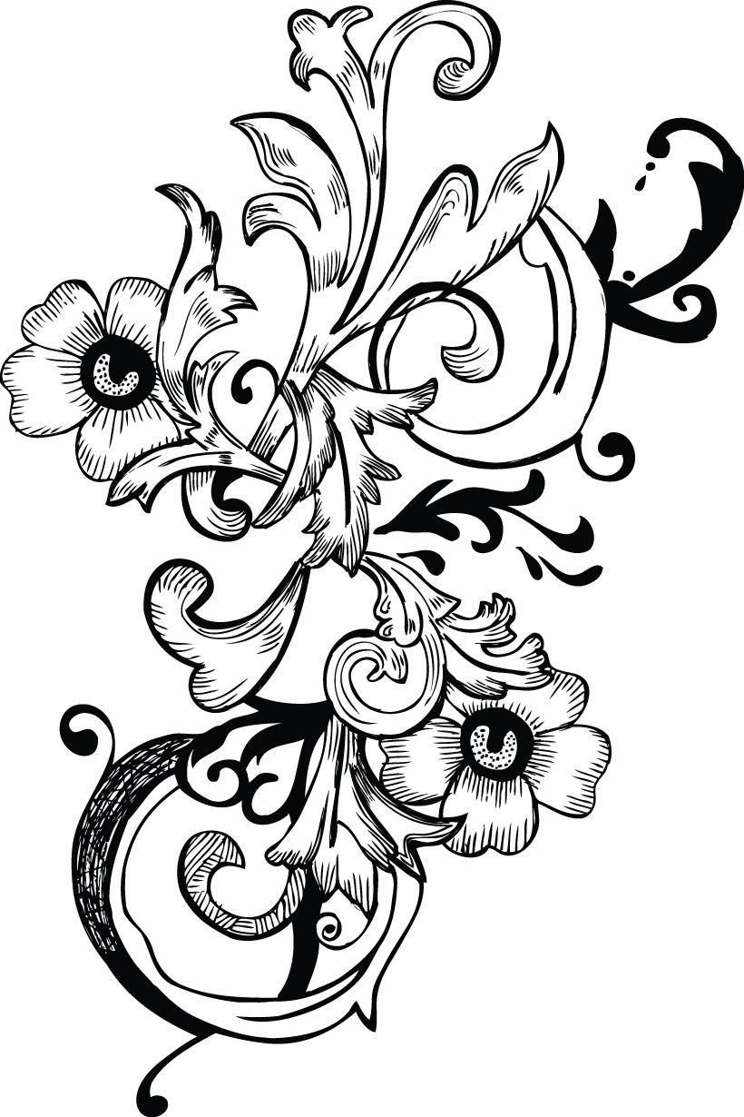 820x1230 Fl Border Design, Line Design, Scrap, Clip Art