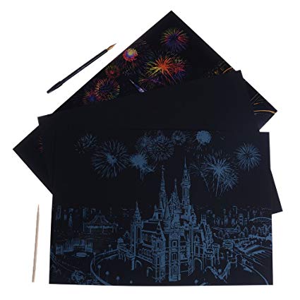 425x425 Magic Drawing Board Dream Castle Scratch Art