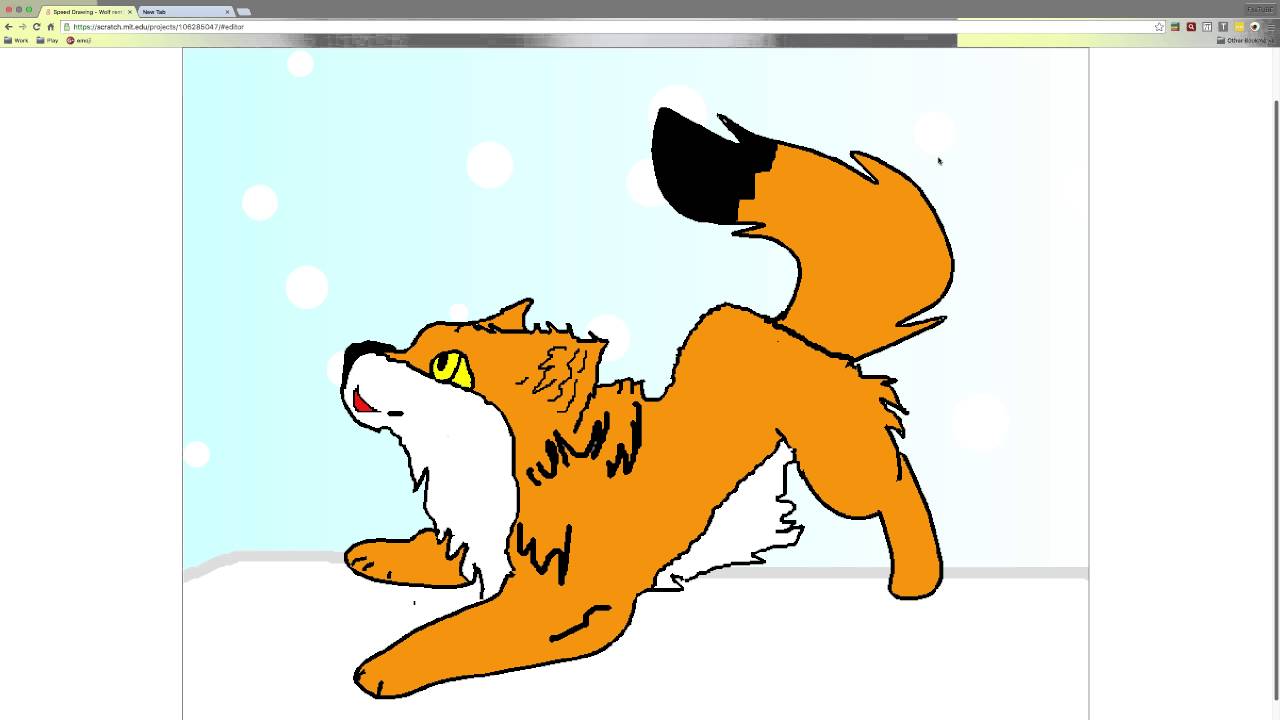 1280x720 Fox Speed Drawing