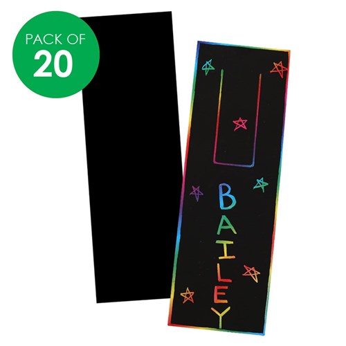 500x500 Scratch Board Bookmarks
