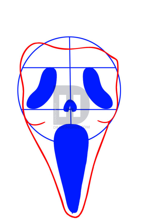 476x720 How To Draw Scream, Step