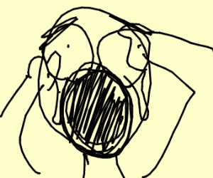 300x250 Face Screams In Agony