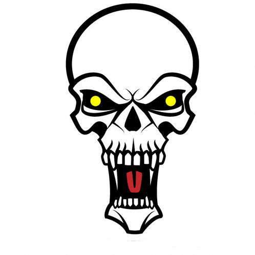 Screaming Skull Drawing | Free download on ClipArtMag