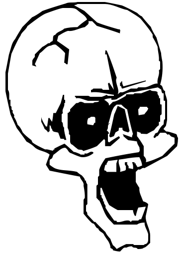 370x511 Screaming Skull