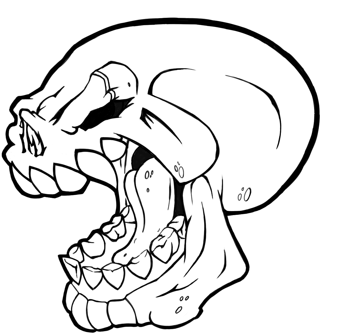 1200x1170 Screaming Skull