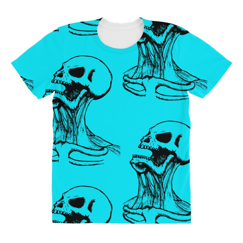 800x800 Custom Screaming Skull All Over Women's T Shirt