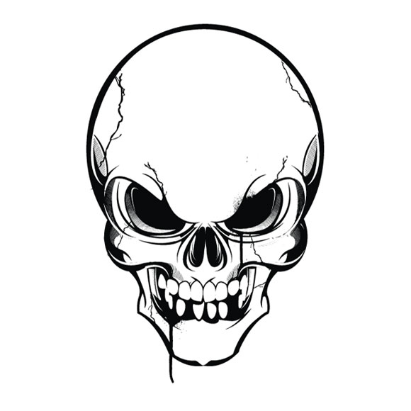 Screaming Skull Drawing | Free download on ClipArtMag