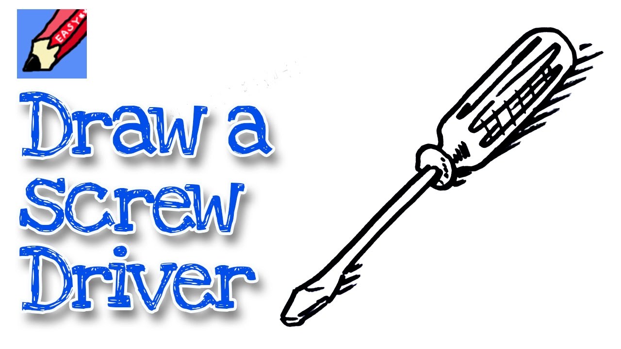 1280x720 How To Draw A Screw Driver Real Easy