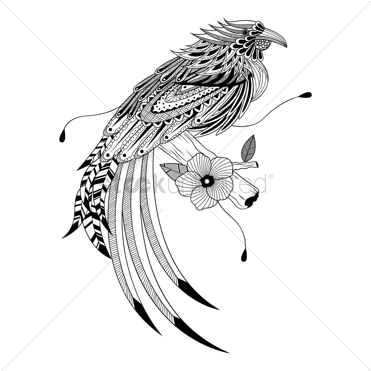 1300x1300 Scribble Drawing Bird For Free Download