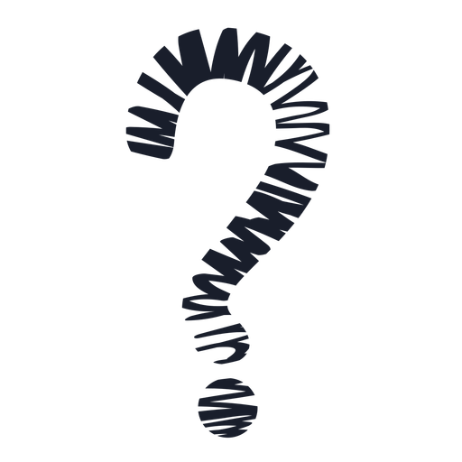 512x512 Scribble Question Mark Drawing