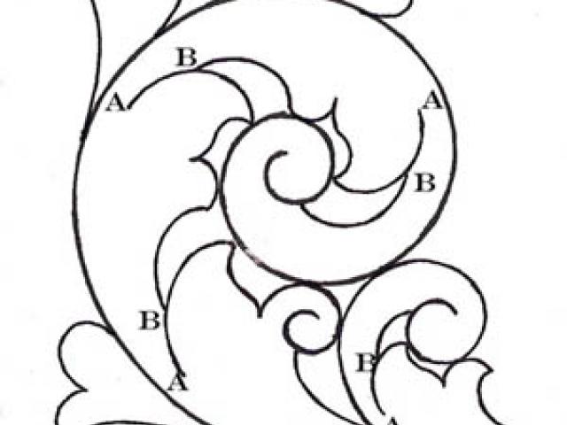 640x480 Drawn Scroll Line Drawing