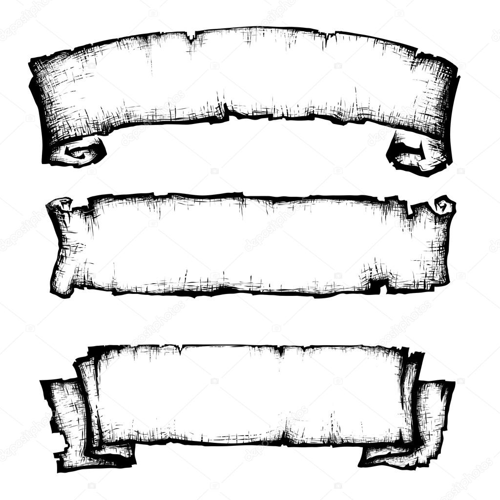 1024x1024 Scroll Drawing Curled Paper For Free Download