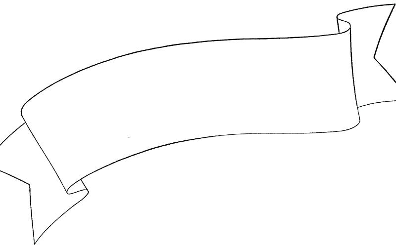 800x500 Scroll Banner Template Banners Tattoo Design Blank Free