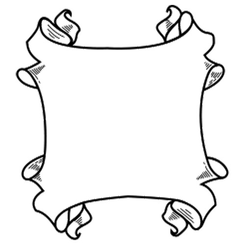 500x500 Scroll Drawing Template