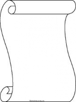 250x334 Scrolls Clipart Template, Picture