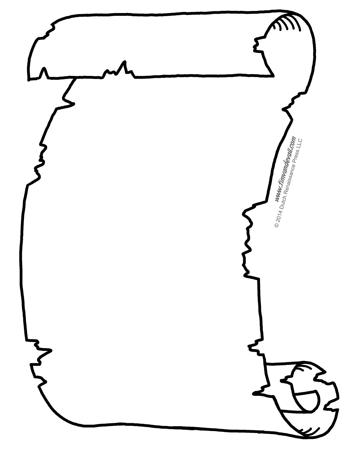 1159x1500 Blank Scroll Template