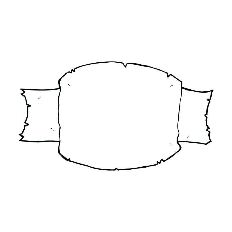 800x800 Scroll Drawing At Free For Personal Use Blank Banner Template