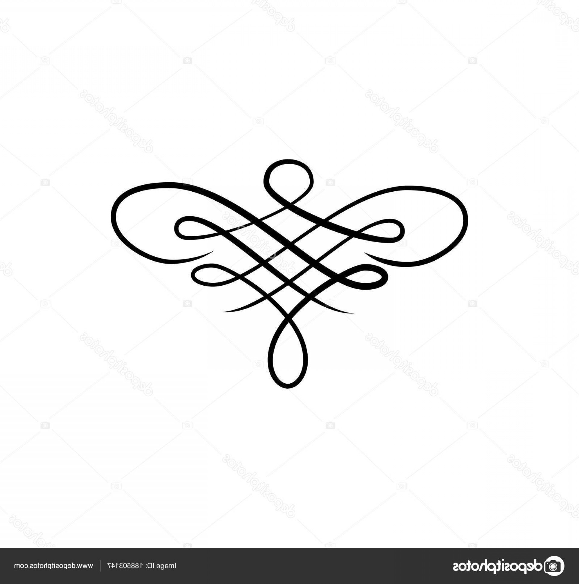 1920x1938 Stock Illustration Scroll Line Calligraphy Swirl Swashe Soidergi
