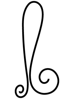 300x400 Art Nouveau Wrought Iron Scroll Fcsa
