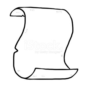 300x300 Rolled Up Paper Scroll Stock Vectors