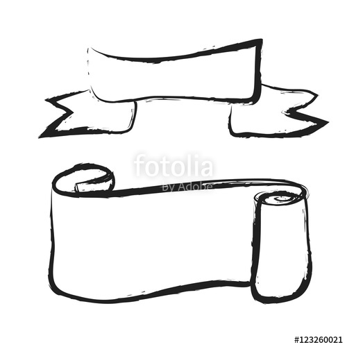 500x500 Rolled Up Scroll Paper Scroll Clip Art Vector Isolated On White