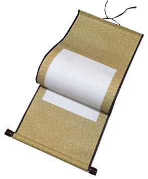 295x355 Silk Chinese Calligraphy Blank Hanging Scrolls Drawing Reel