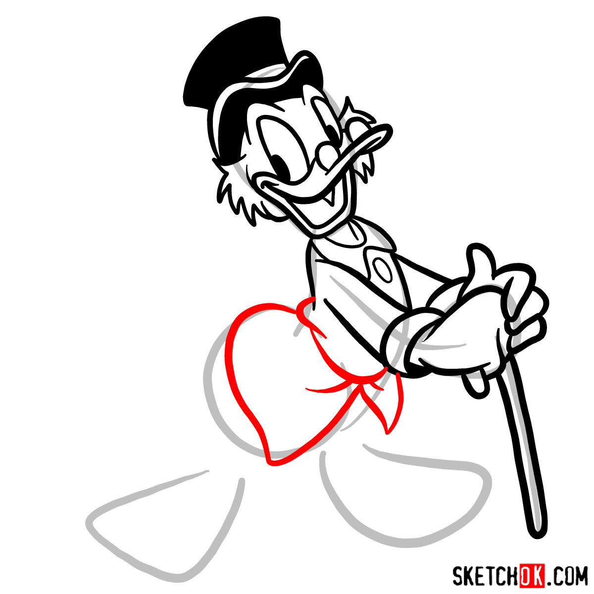 1200x1200 How To Draw Scrooge Mcduck