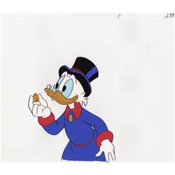 250x250 Original Production Cel Matching Drawing Of Scrooge Mcduck