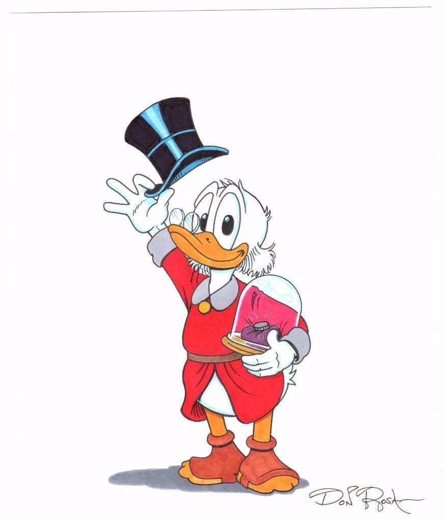 874x1024 Disney Don Rosa Art Original Drawing Hand Drawn Proud Uncle