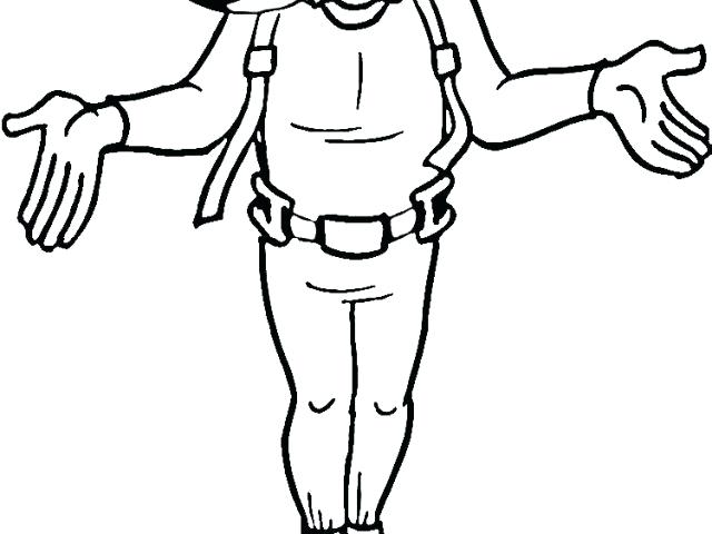 640x480 Scuba Diver Coloring